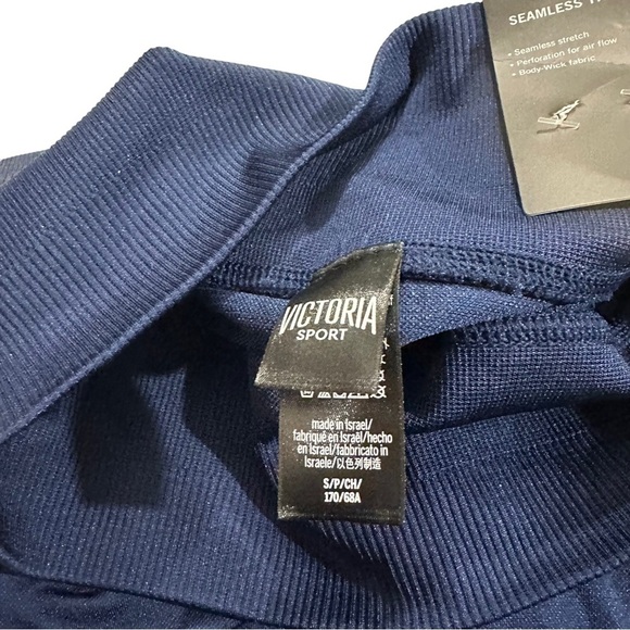 Victorias Secret Sport Seamless Stretch 7/8 Tight Women Blue Legging Sz Sm NWT - Picture 9 of 14